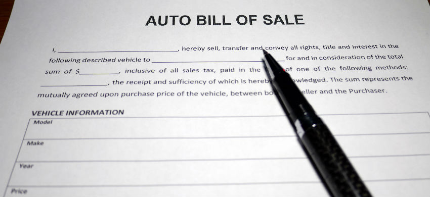 How To Write A Bill Of Sale For A Car LendingTree