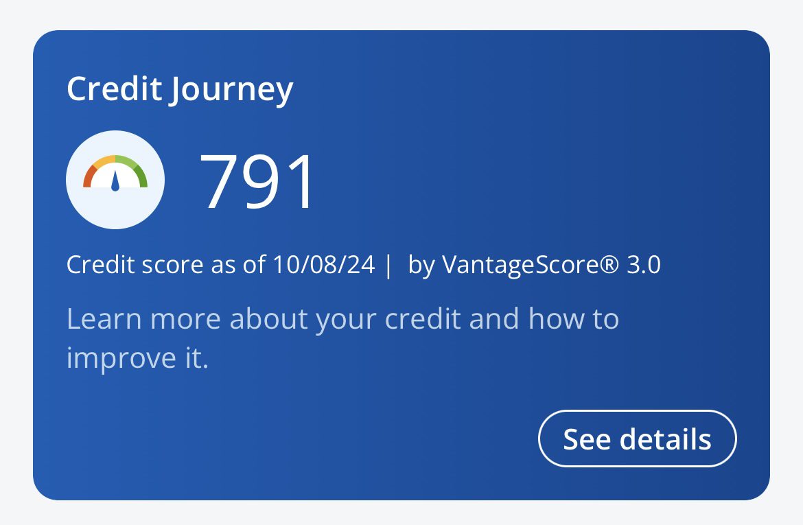 Chase Credit Journey screenshot